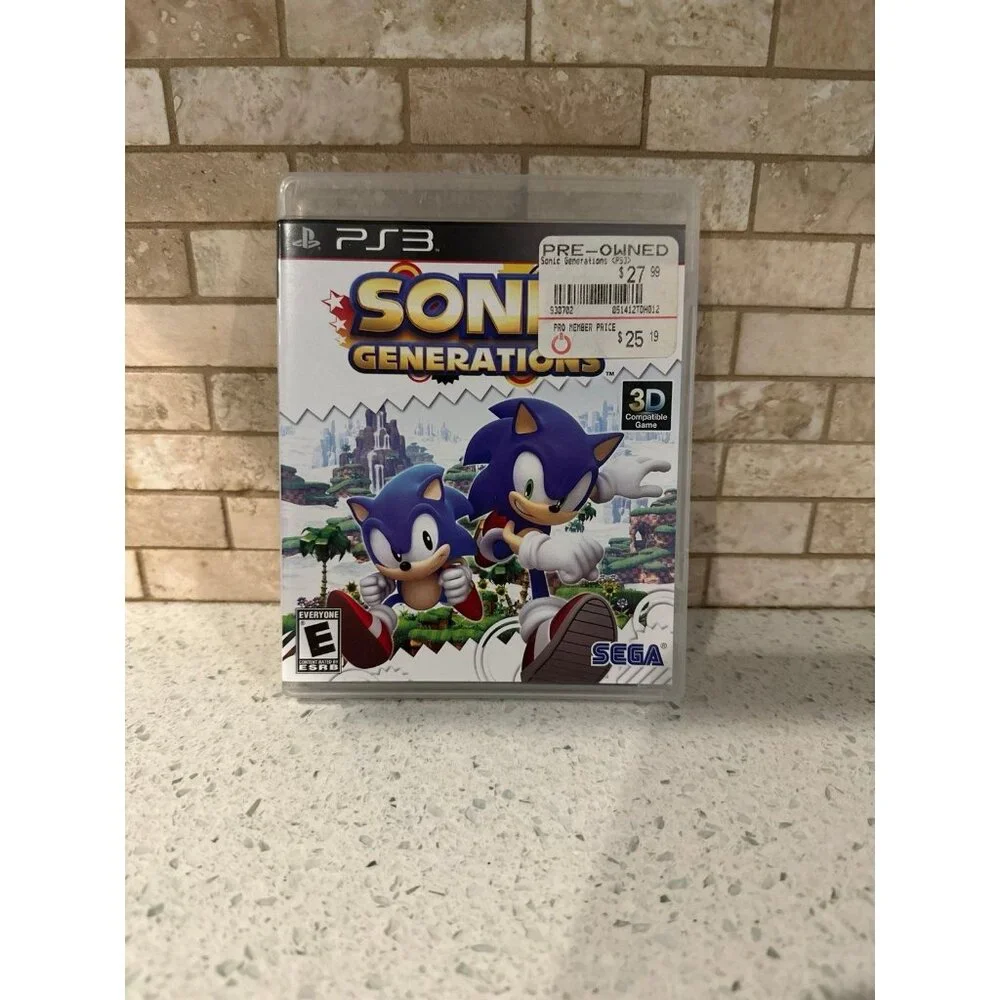 Sony PlayStation 3 Ps3 - Sonic Generations - Complete w/ Manual - Video Game